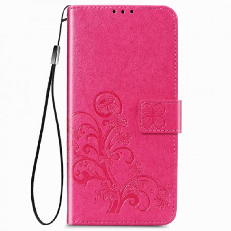 Flip Cover Samsung Galaxy Z Fold 3 5G Blomsterdesign Med Snor