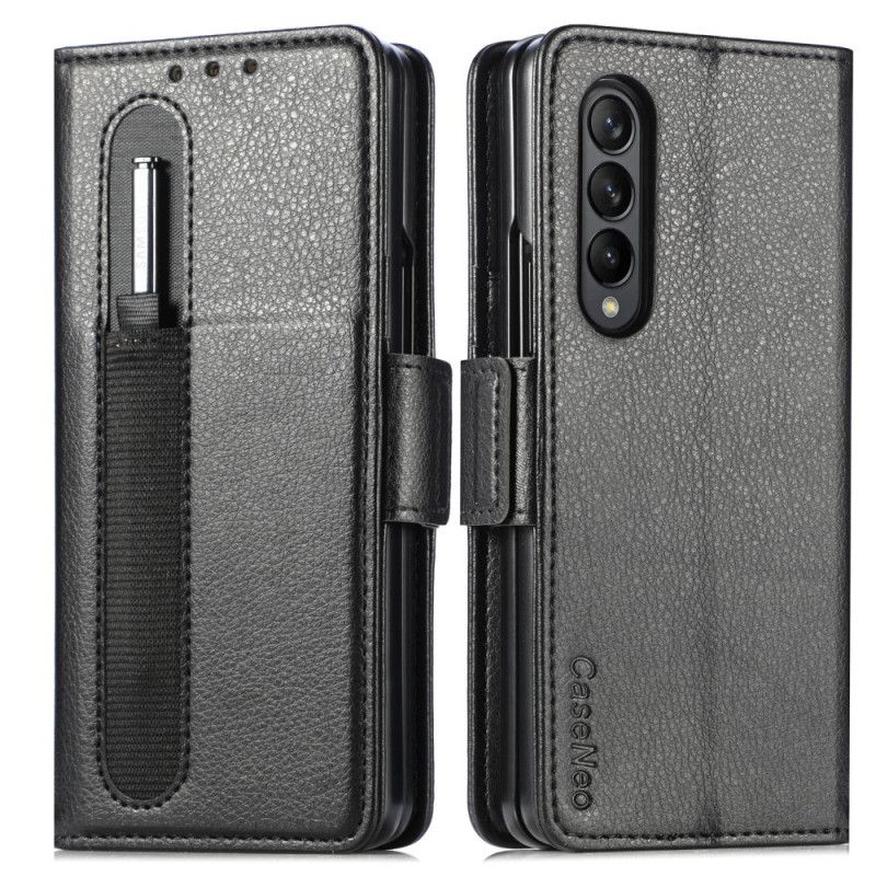 Flip Cover Samsung Galaxy Z Fold 3 5G Caseneo Lædereffekt