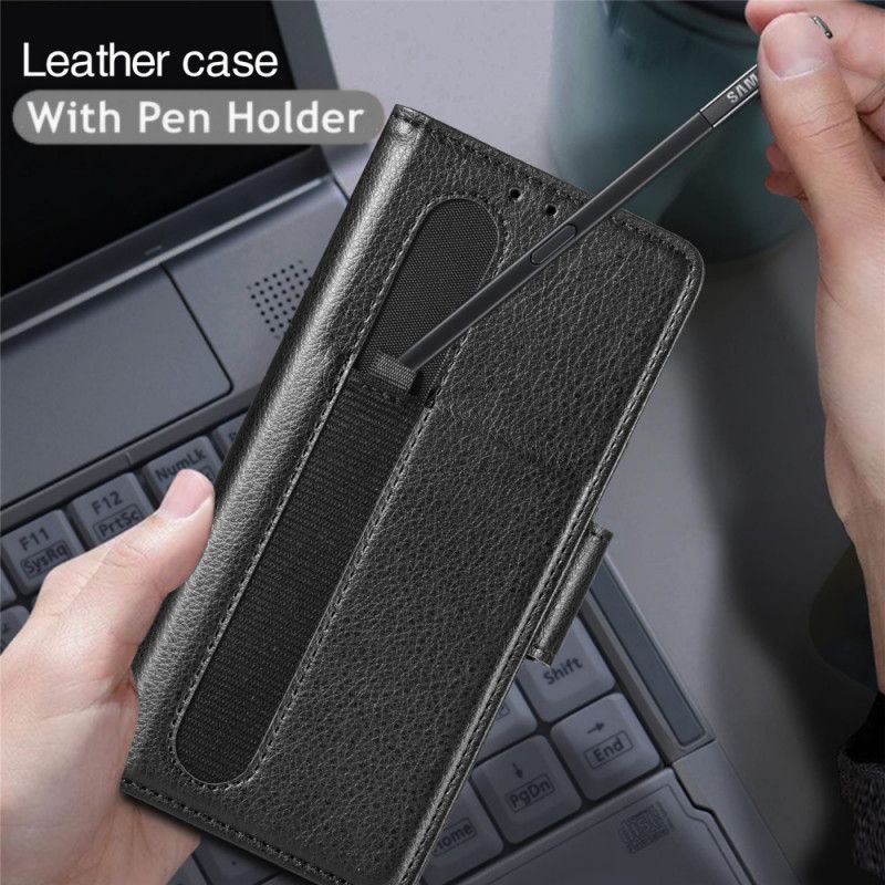 Flip Cover Samsung Galaxy Z Fold 3 5G Caseneo Lædereffekt