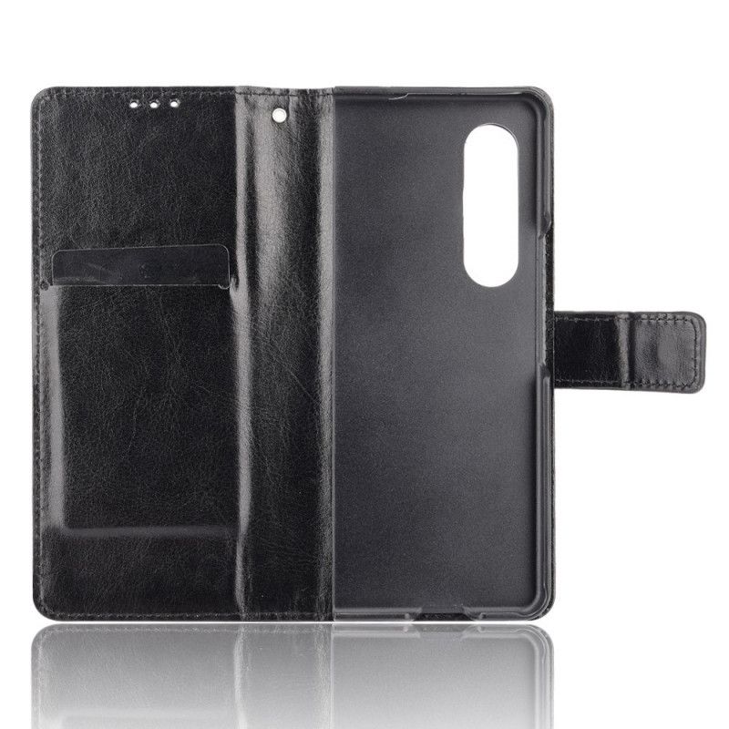 Flip Cover Samsung Galaxy Z Fold 3 5G Flashy Stylus Holder I Imiteret Læder