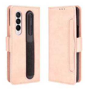 Flip Cover Samsung Galaxy Z Fold 3 5G Førsteklasses Penneholder