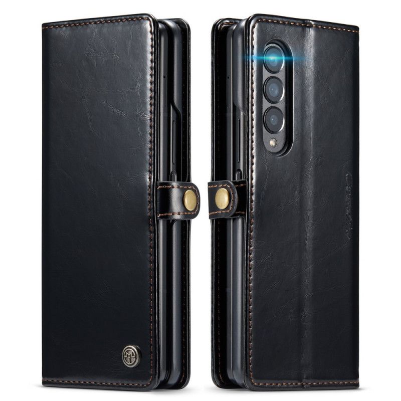 Flip Cover Samsung Galaxy Z Fold 3 5G Lædereffekt Caseme