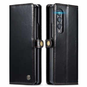 Flip Cover Samsung Galaxy Z Fold 3 5G Lædereffekt Caseme