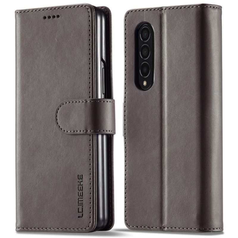 Flip Cover Samsung Galaxy Z Fold 3 5G Lc.imeeke Lædereffekt