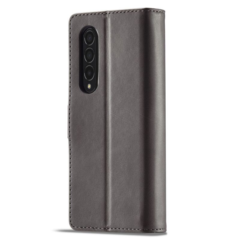 Flip Cover Samsung Galaxy Z Fold 3 5G Lc.imeeke Lædereffekt