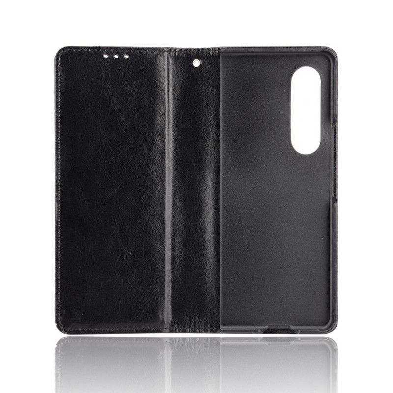 Flip Cover Samsung Galaxy Z Fold 3 5G Stylus Stylus Holder I Lædereffekt