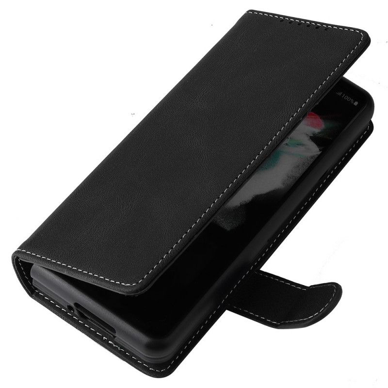 Flip Cover Samsung Galaxy Z Fold 3 5G Vintage Aftagelig