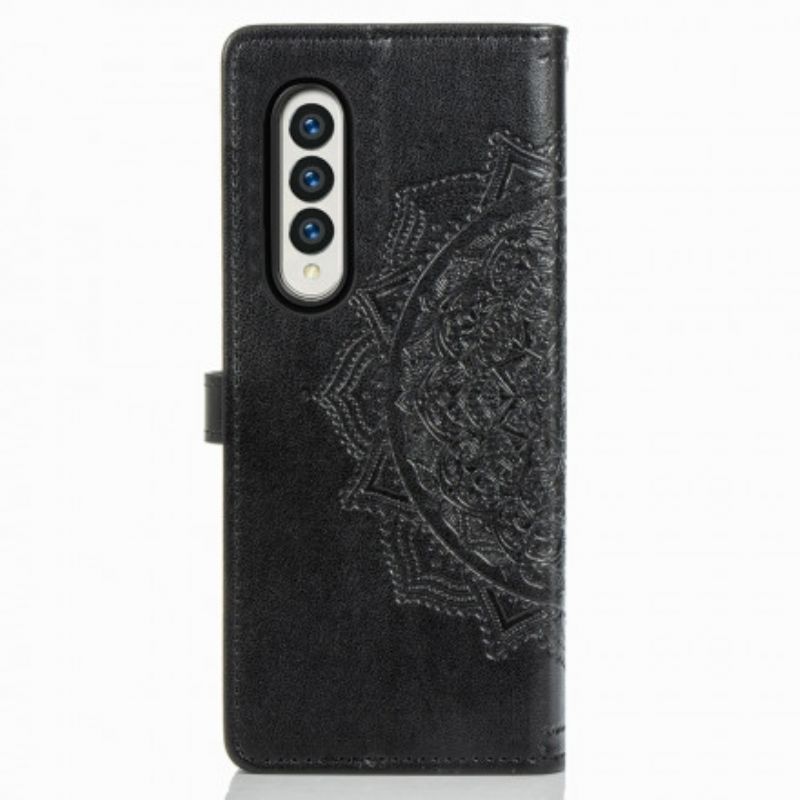 Læder Cover Samsung Galaxy Z Fold 3 5G Middelaldermandala