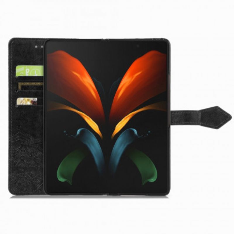 Læder Cover Samsung Galaxy Z Fold 3 5G Middelaldermandala