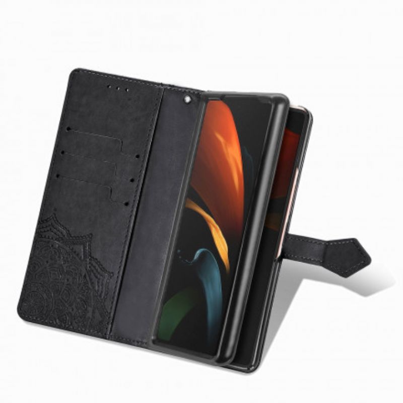 Læder Cover Samsung Galaxy Z Fold 3 5G Middelaldermandala