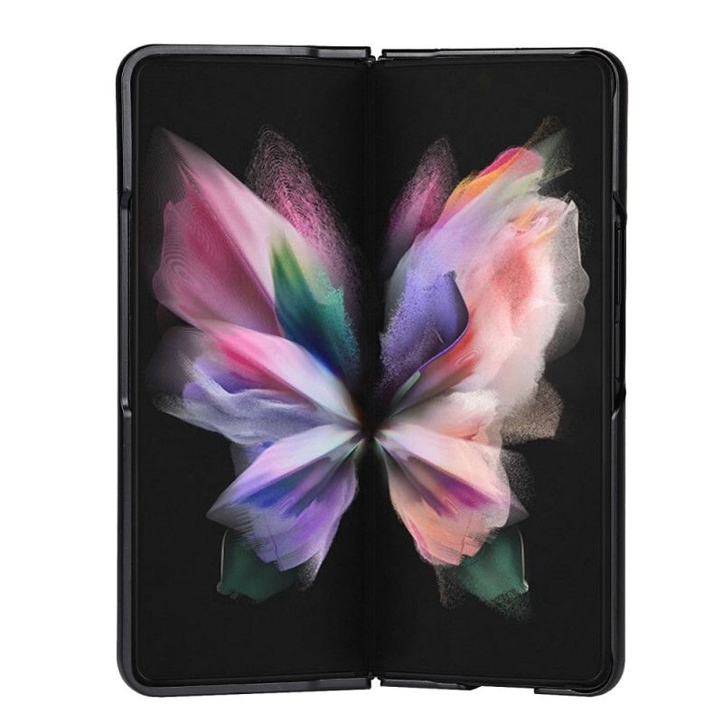 Mobilcover Samsung Galaxy Z Fold 3 5G Stylusholder I Ægte Litchi-læder