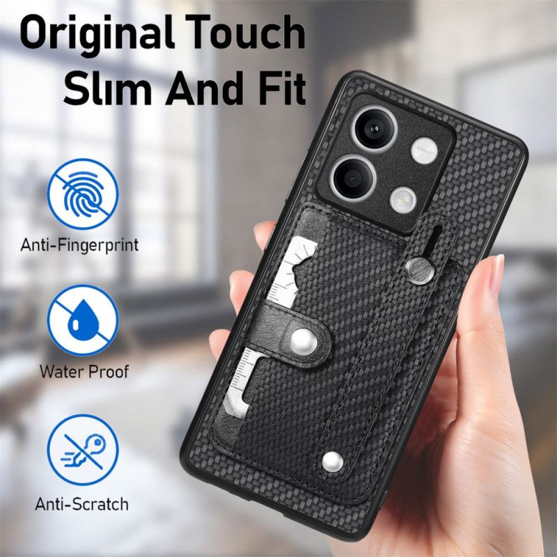 Cover Til Xiaomi Redmi Note 13 4g Kortholder Og Rem