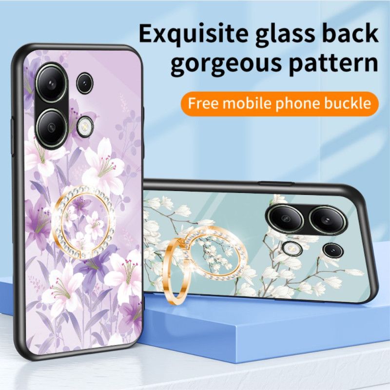 Cover Xiaomi Redmi Note 13 4g Blomster Ring-holder