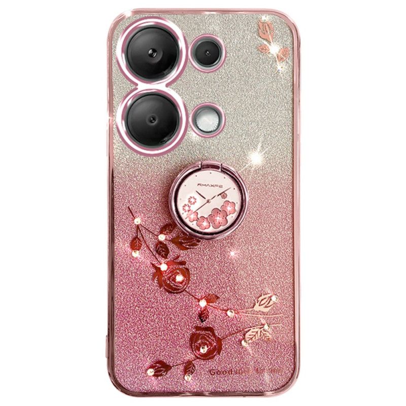 Cover Xiaomi Redmi Note 13 4g Glitter Og Rhinestone Ring-støtte Kadem