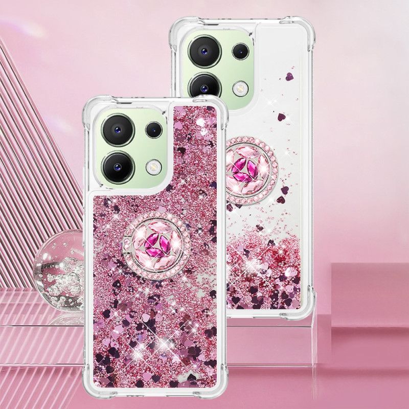 Cover Xiaomi Redmi Note 13 4g Glitter Ring-støtte