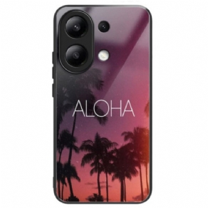 Cover Xiaomi Redmi Note 13 4g Telefon Etui Aloha Hærdet Glas