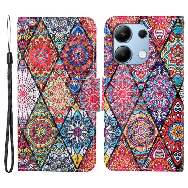 Flip Cover Til Xiaomi Redmi Note 13 4g Lanyard Totem