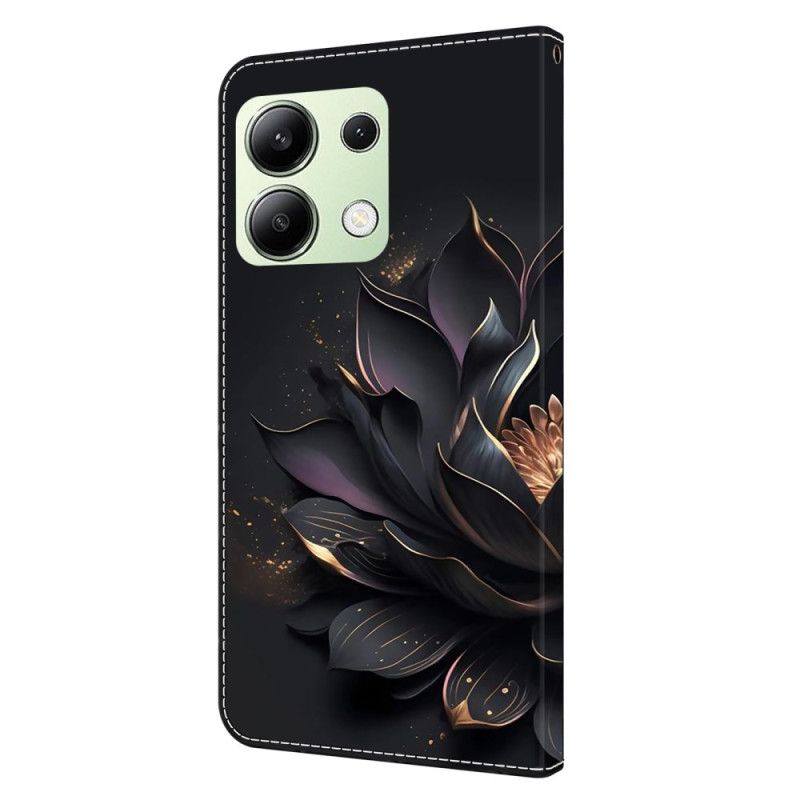 Flip Cover Til Xiaomi Redmi Note 13 4g Lilla Lotus