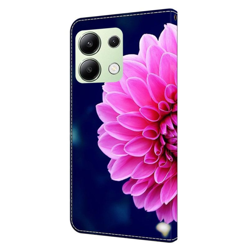 Flip Cover Til Xiaomi Redmi Note 13 4g Lyserød Blomst