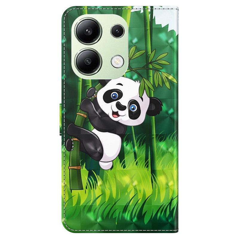 Flip Cover Xiaomi Redmi Note 13 4g Bambus Panda Med Rem