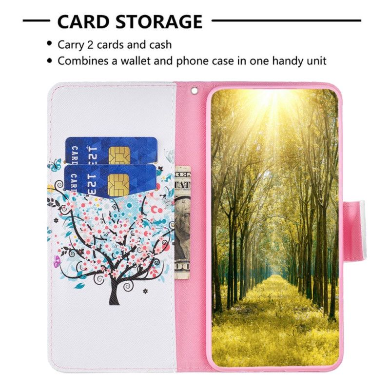 Flip Cover Xiaomi Redmi Note 13 4g Blomstrende Træ