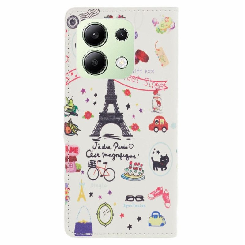 Flip Cover Xiaomi Redmi Note 13 4g Jeg Elsker Paris