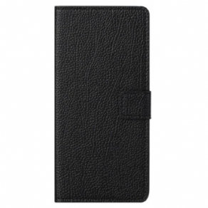 Flip Cover Xiaomi Redmi Note 13 4g Litchi-tekstur Med Rem