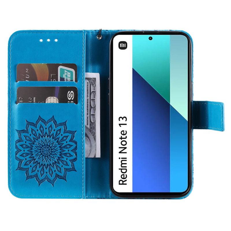 Flip Cover Xiaomi Redmi Note 13 4g Mandala Med Rem