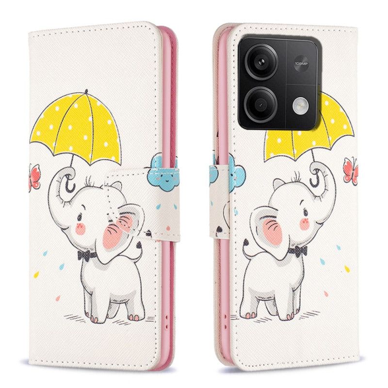 Flip Cover Xiaomi Redmi Note 13 4g Paraply Og Elefant