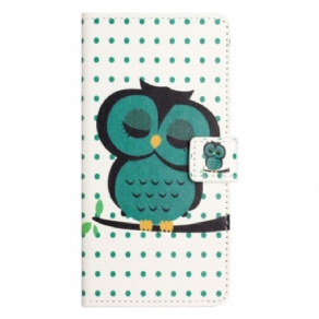 Flip Cover Xiaomi Redmi Note 13 4g Sovende Ugle