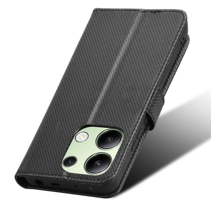 Flip Cover Xiaomi Redmi Note 13 4g Strappy Præget Tekstur