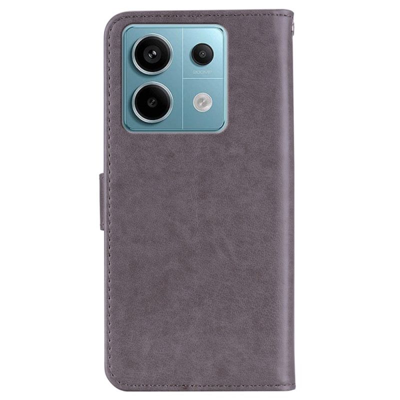 Flip Cover Xiaomi Redmi Note 13 4g Uglemønster Med Rem