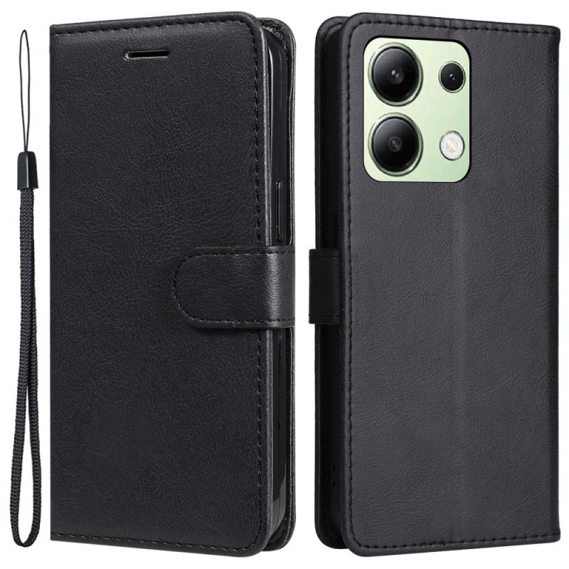 Læder Cover Xiaomi Redmi Note 13 4g Telefon Etui Forenet Med Rem