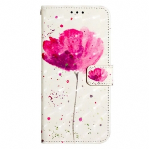 Læder Cover Xiaomi Redmi Note 13 4g Telefon Etui Valmue