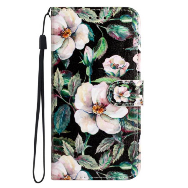 Flip Cover Motorola Edge 50 Stribede Magnolier