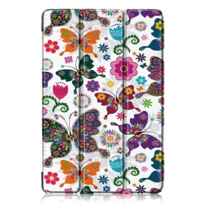 Cover Samsung Galaxy Tab S5e Forbedrede Sommerfugle Og Blomster