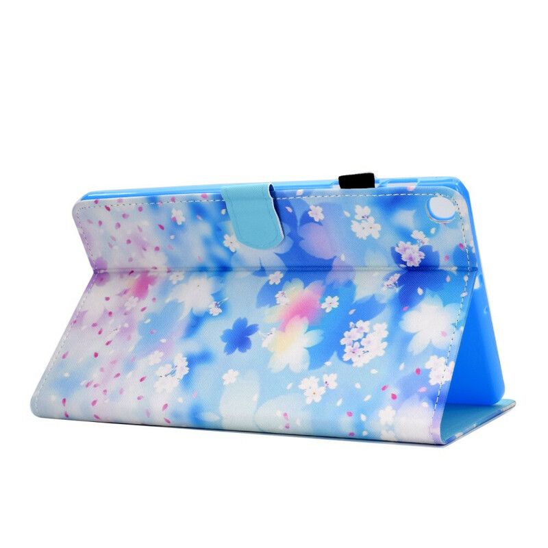 Flip Cover Samsung Galaxy Tab S5e Akvarelblomster