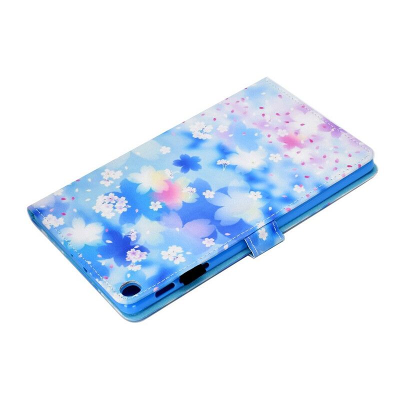 Flip Cover Samsung Galaxy Tab S5e Akvarelblomster