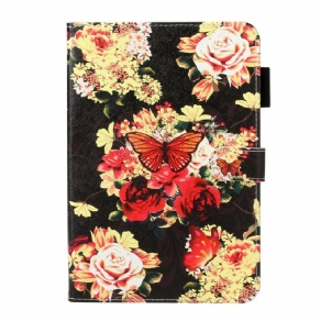 Flip Cover Samsung Galaxy Tab S5e Blomster