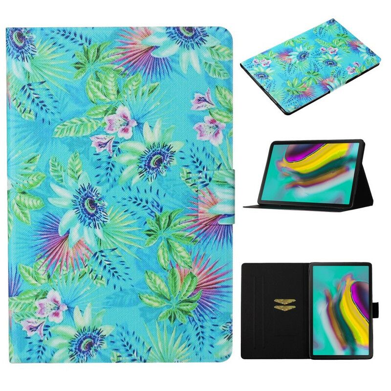 Flip Cover Samsung Galaxy Tab S5e Blomster Og Blade