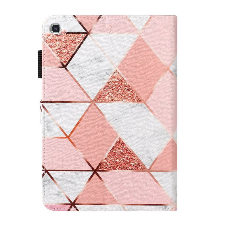 Flip Cover Samsung Galaxy Tab S5e Marmorgeometri