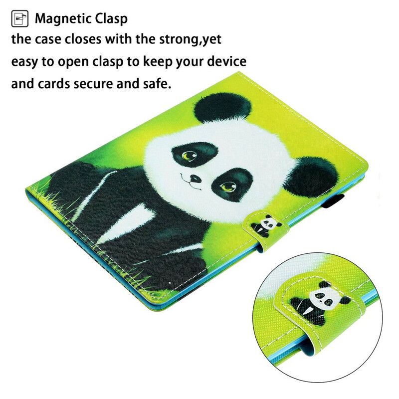 Læder Cover Samsung Galaxy Tab S5e Sød Panda