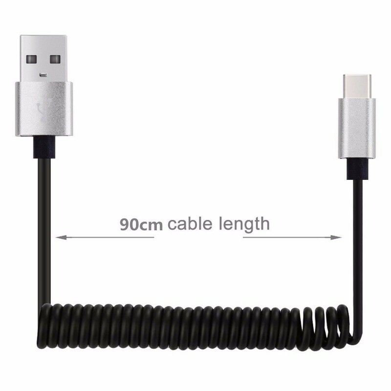 Usb Til Usb C Fjederopladningskabel