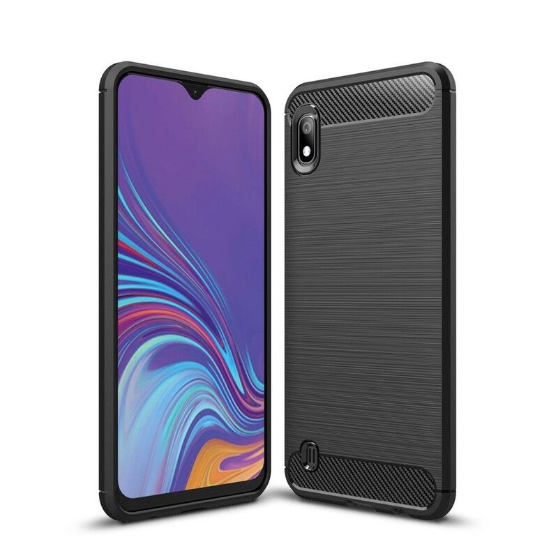 Cover Samsung Galaxy A10 Børstet Kulfiber