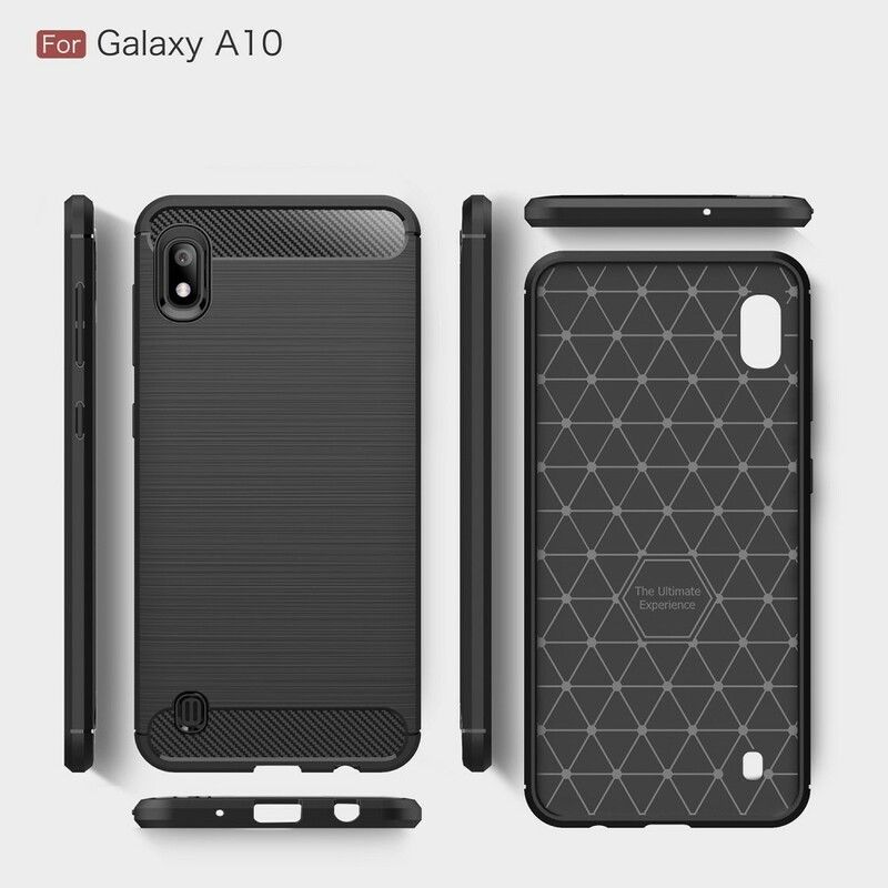 Cover Samsung Galaxy A10 Børstet Kulfiber