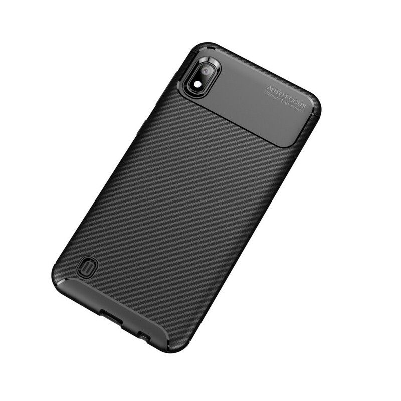 Cover Samsung Galaxy A10 Fleksibel Kulfibertekstur