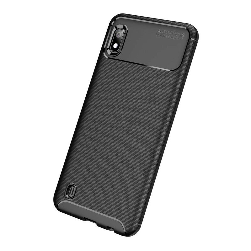 Cover Samsung Galaxy A10 Fleksibel Kulfibertekstur