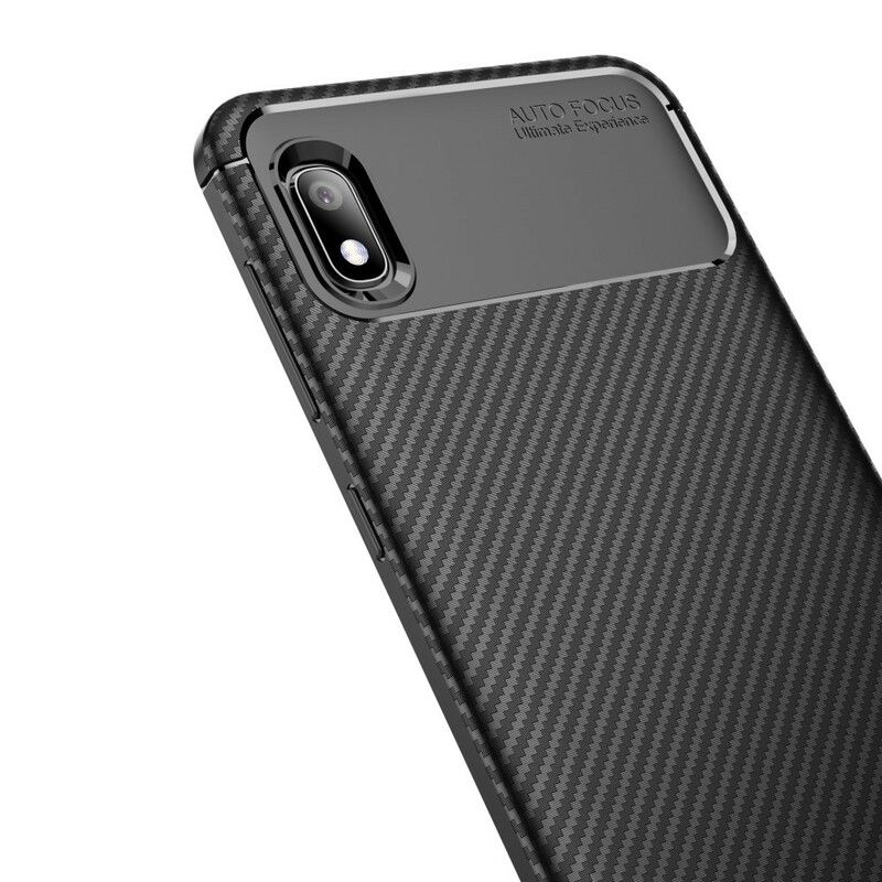 Cover Samsung Galaxy A10 Fleksibel Kulfibertekstur