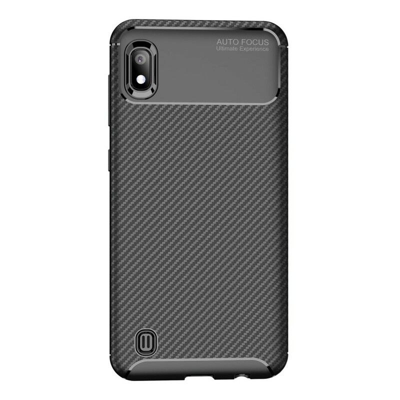 Cover Samsung Galaxy A10 Fleksibel Kulfibertekstur