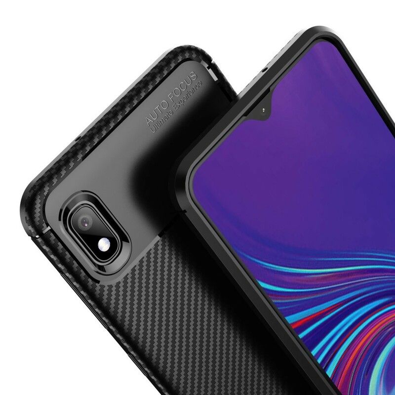 Cover Samsung Galaxy A10 Fleksibel Kulfibertekstur